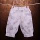 Detské nohavice - BONDI biele s motýlikmi