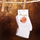 Ponožky pre novorodencov / biele