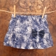 Detská riflová sukňa s mašľou